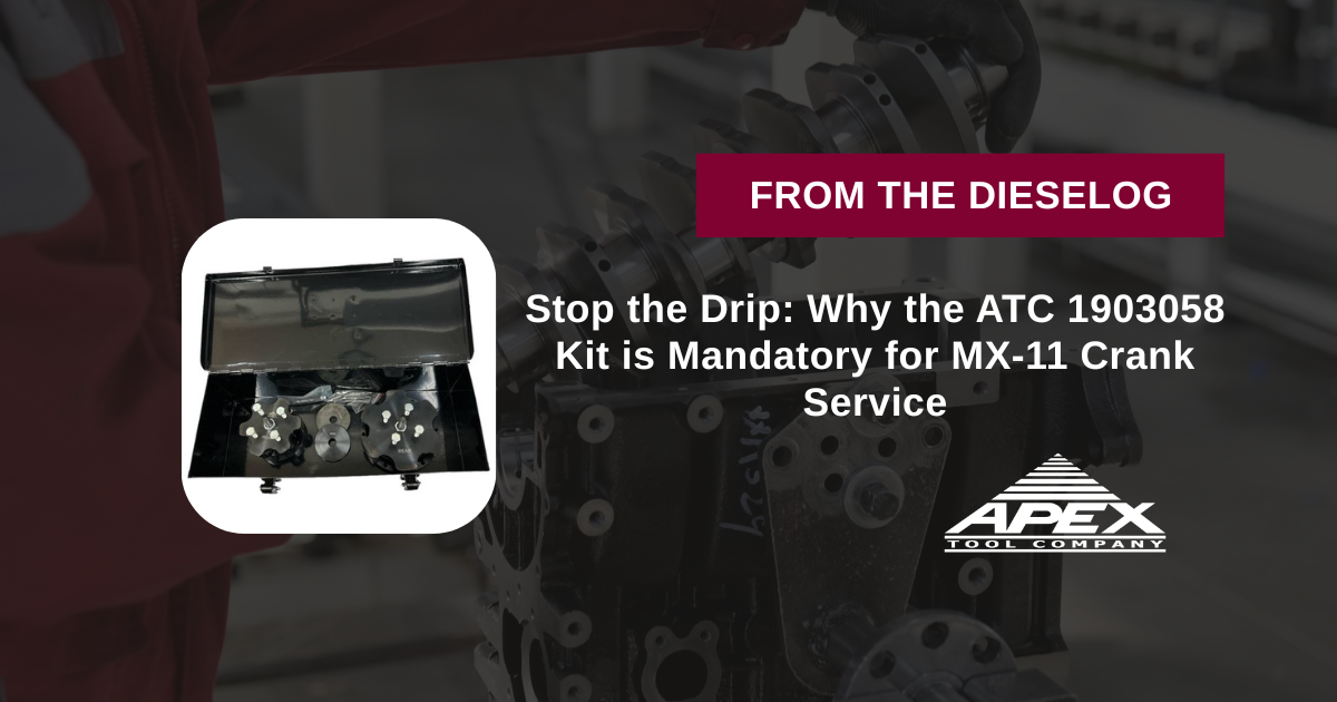 Stop the Drip: Why the ATC 1903058 Kit is Mandatory for MX-11 Crank Service